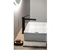 SAPHO SPECTRE stojánková umyvadlová baterie vysoká, černá mat (3)