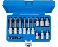 BGS Sada nástrčných hlavic ,  6,3 mm (1/4") / 12,5 mm (1/2") ,  vnitřní tisícihran (pro XZN) , (3)