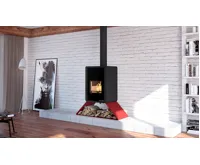 HS Flamingo Krbová kamna FLAMINGO DELUXE ® SENAI, červená (23)