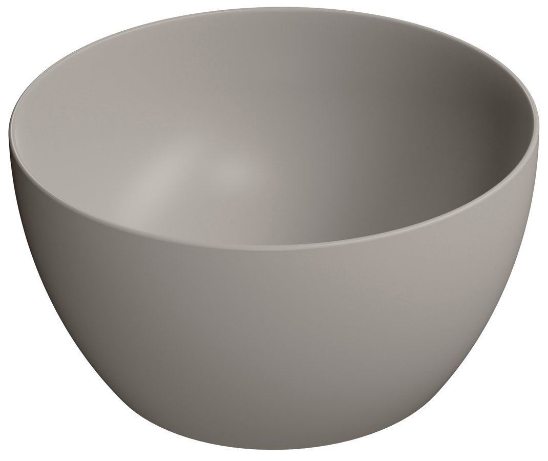 Gsi pura keramické umyvadlo na desku vysoké, průměr 42cm, tortora mat