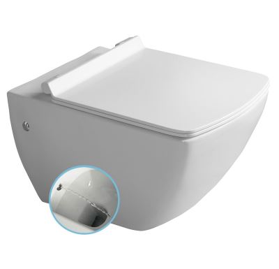 ISVEA PURITY CLEANWASH závěsná WC mísa s bidet. sprškou, 35x55,5cm, bílá