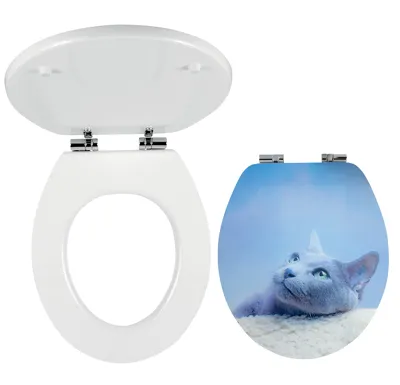 NOVASERVIS WC sedátko, MDF s potiskem, panty kov-chrom - WC/SOFT3D