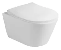 SAPHO AVVA SHORT závěsná WC mísa, Rimless, 35,5x49cm, bílá (3)