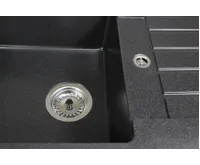 GRANISIL ARCOS 770.0 Granitový dřez s odkapem, černý (14)