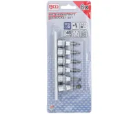 BGS Nástrčné hlavice,  10 mm (3/8"), vnitřní šestihran s koulí 3 - 8 mm, 7dílná sada (3)