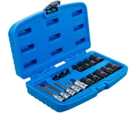 BGS Sada nástrčných klíčů a hlavic pro brzdové třmeny kotoučových brzd, 17dílná (1)