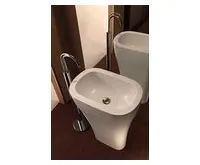 KERASAN AQUATECH keramické umyvadlo volně stojící, 60x85x40cm, bílá (1)