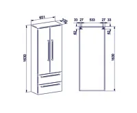 Koupelnová skříňka, závěsná bez nožiček, bílá/bílá (2)