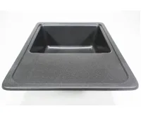 GRANISIL CORTES 570.5 Granitový dřez s odkapem, černý (5)