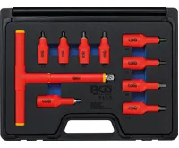 BGS VDE sada nástrčných hlavic, 10 mm (3/8") / 12,5 mm (1/2"), vnitřní šestihran 4 – 10 mm, BGS VDE sada nástrčných hlavic, 10 mm (3/8") / 12,5 mm (1/2"), vnitřní šestihran 4 – 10 mm,