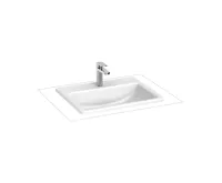 JIKA MIO Style Shora zápustné umyvadlo 560x440x150mm, Bílá JIKA MIO Style Shora zápustné umyvadlo 560x440x150mm, Bílá