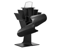 HS Flamingo Ventilátor na kamna FLAMINGO dvoulopatkový, černý