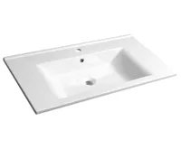 AQUALINE ZUNO 85 keramické umyvadlo nábytkové 85x45cm, bílá AQUALINE ZUNO 85 keramické umyvadlo nábytkové 85x45cm, bílá