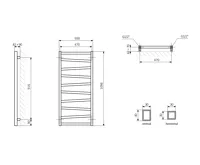 SAPHO ZIG otopné těleso 500x1096mm, antracit (6)