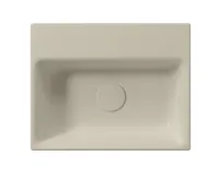 GSI NUBES keramické umývátko 40x32cm, broušená spodní hrana, bez otvoru, creta mat (4)