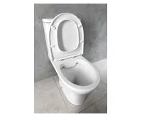 BRUCKNER DARIO WC kombi mísa, Rimless, 62,5x36cm, spodní/zadní odpad, bílá (1)