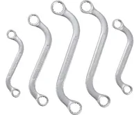 BGS Klíče oboustranné očkové, S forma, 10x11 - 18x19 mm, 5dílná (1)