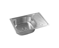 AQUALINE Nerezový vestavný dřez s odkapem 66x18x42cm (1)