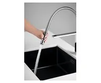 SAPHO MAYA stojánková dřezová baterie se sprškou, chrom (1)