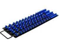 BGS Sada kolejnic pro nástrčné hlavice, s 80 klipy, pro hlavice 6,3 mm (1/4"), 10 mm (3/8"),