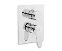 NOVASERVIS Vanová sprchová baterie s přepínačem Titania IRIS New chrom - 94450R,0
