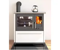 PLAMEN Sporák na tuhá paliva 850 GLAS - L bílý (16)