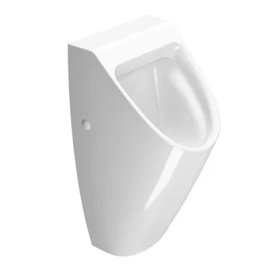 GSI COMMUNITY urinál se zakrytým přívodem vody, Rimless, 31x65cm, bílá ExtraGlaze