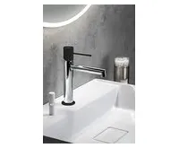 SAPHO SOLARIS stojánková umyvadlová baterie, chrom/černá mat (1)