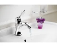 SAPHO KIRKÉ CRYSTAL stojánková umyvadlová baterie s výpustí, páčka krystal, chrom (4)