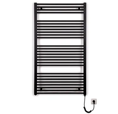 Koupelnový radiátor elektrický Thermal KD-E 750/1320 - 700W - černý mat
