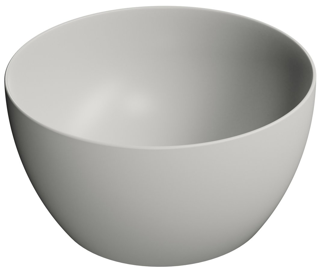 Gsi pura keramické umyvadlo na desku vysoké, průměr 42cm, cenere mat