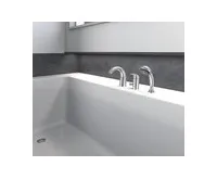 AQUALINE KASIOPEA tříprvková baterie na okraj vany, chrom (1)