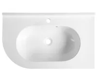 SAPHO PULSE umyvadlo rohové, litý mramor, 75x45cm, pravé, bílá (3)