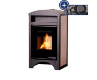 HS Flamingo Krbová kamna AQUAFLAM VARIO ® BARMA 11/7kW dlažba Bělený Dub, elektronická regulace