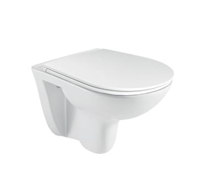 WC závěsné, RIMLESS, 530x355x360, keramické, včetně sedátka CSS113S