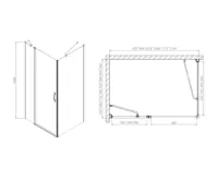 GELCO ONE boční stěna 700 mm, čiré sklo (5)