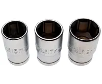 BGS Hlavice nástrčné, 12,5 mm (1/2&quot;), 15 / 17 / 19 mm, 3dílná