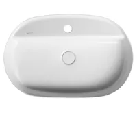 ISVEA INFINITY OVAL keramické umyvadlo na desku, 60x40cm, bílá mat (3)