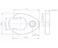 BGS Klíč plochý otevřený 1/2" 36 mm (1)