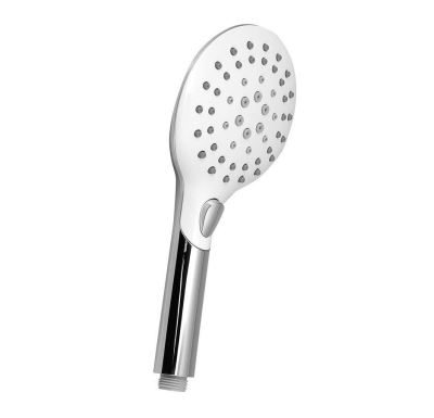 SAPHO Ruční masážní sprcha s tlačítkem, 6 režimů sprchování, průměr 120mm, ABS/chrom/bílá