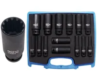 BGS Hlavice nástrčné silové šestihranné Gear Lock, 12,5 mm (1/2"), 10 - 32 mm, 14dílná (1)