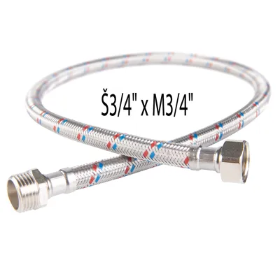NOVASERVIS Nerezová hadička Š3/4" x M3/4"-30cm - PWS505
