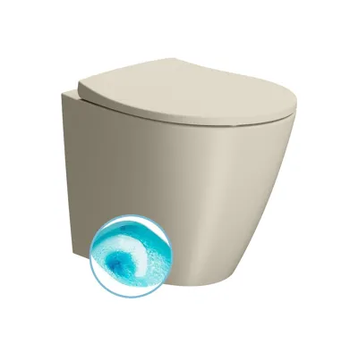 GSI MODO WC mísa stojící, Swirlflush, 37x52cm, spodní/zadní odpad, creta dual-mat