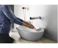 SAPHO Senzorová nástěnná baterie 6V DC (4xAA), chrom (4)