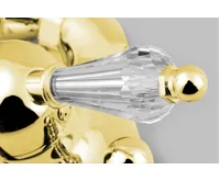 SAPHO KIRKÉ CRYSTAL nástěnná vanová baterie, páčka krystal, zlato (3)