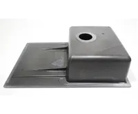 GRANISIL GRADIZ 765.0 Granitový dřez s odkapem, černý (10)