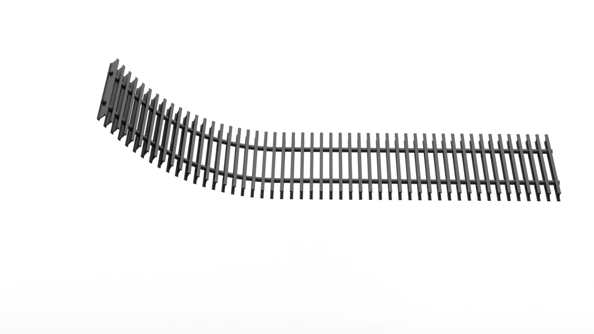 Boki pmo mřížka 170mm /1750mm dural - elox černá