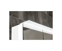 SAPHO LINEX galerka s LED osvětlením, 80x70x15cm, dub stříbrný (1)