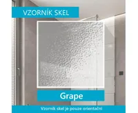 Sprchový set z Kory Lite, čtvrtkruh, 90 cm, bílý ALU, Grape a vaničky vč. sifonu, bez noži (7)