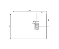 GELCO MITIA sprchová vanička z litého mramoru, obdélník 120x80cm, černá (4)